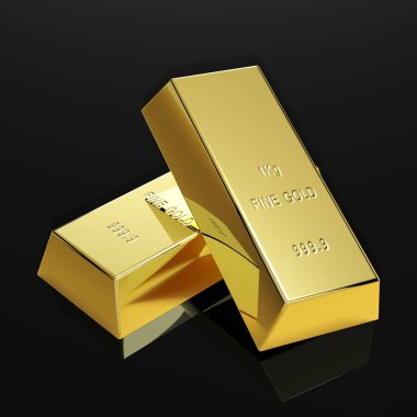 masada cilalı altın çubuklar - İllüstrasyon