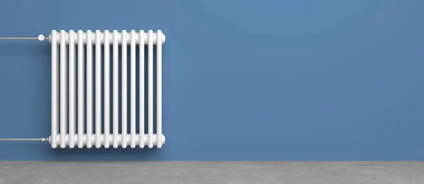 Classic Radiator Empty Room Illustration — Stock Photo, Image