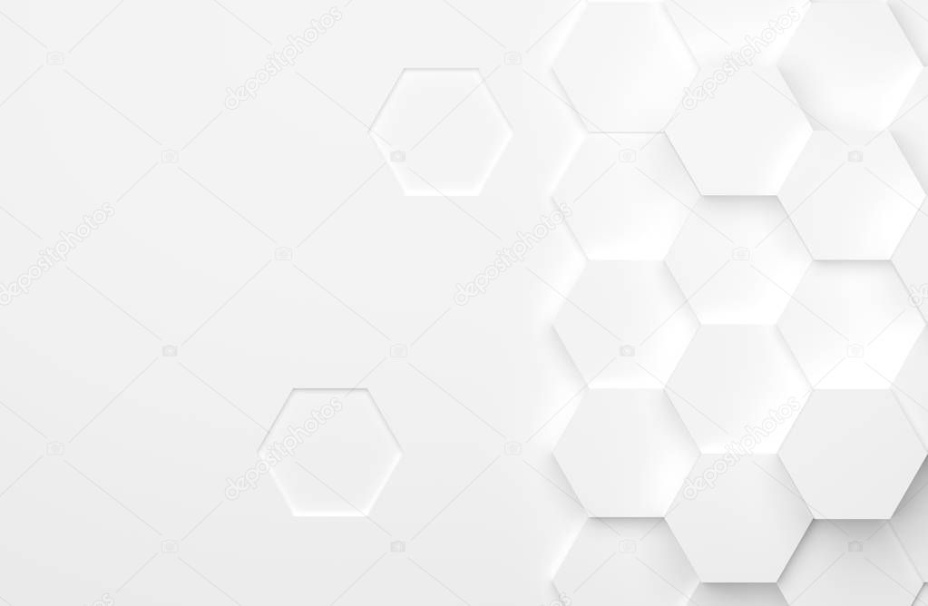Abstract Hexagon Background - Illustration