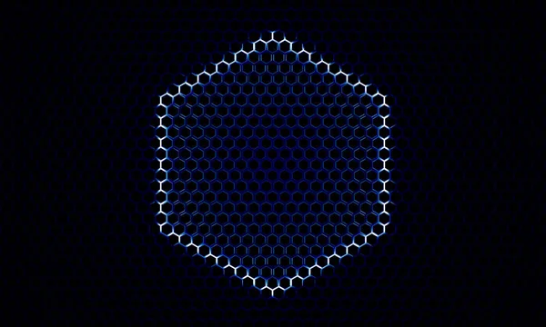 Εξαγωνικό Μοτίβο Δομή Σιδήρου Απεικόνιση — Φωτογραφία Αρχείου