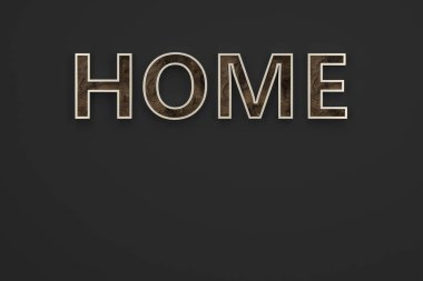 arka planda ev yazı tipi - İllüstrasyon