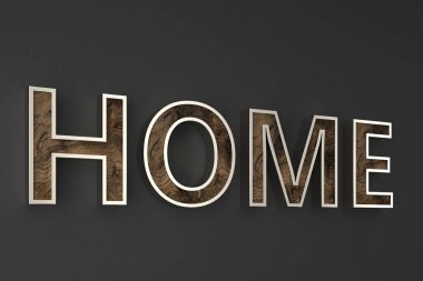 arka planda ev yazı tipi - İllüstrasyon