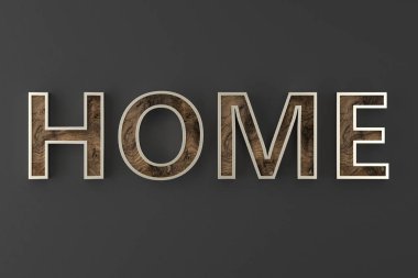 arka planda ev yazı tipi - İllüstrasyon