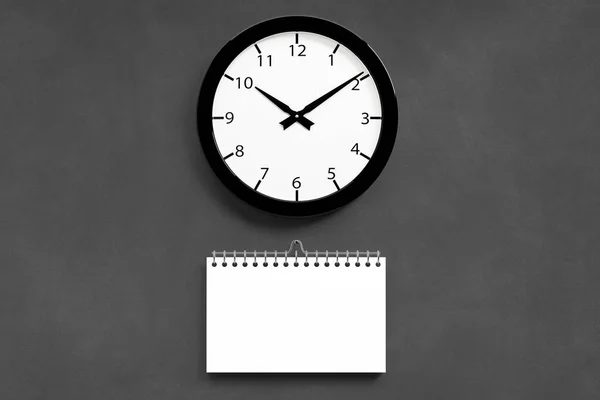 Kalender Mit Wanduhr Illustration — Stockfoto