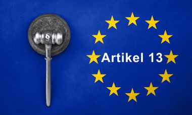 Arka plan önünde Paragraf Sembolü - İllüstrasyon