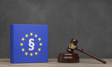 Arka plan önünde Paragraf Sembolü - İllüstrasyon