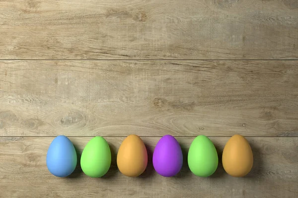 Happy Easter Colored Egg Illustration — Stock Photo, Image