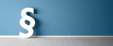 Arka plan önünde Paragraf Sembolü - İllüstrasyon