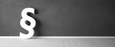 Arka plan önünde Paragraf Sembolü - İllüstrasyon