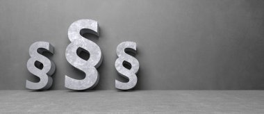 Arka planın önündeki Paragraf Sembolü