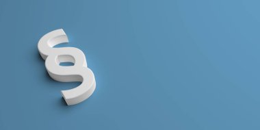 Arka planın önündeki Paragraf Sembolü