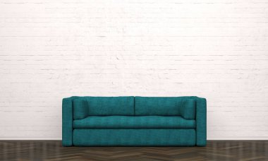 kanepe ile modern oturma odası - İllüstrasyon