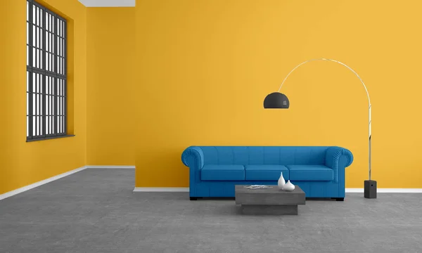 Ruang Tamu Modern Dengan Sofa Ilustrasi — Stok Foto