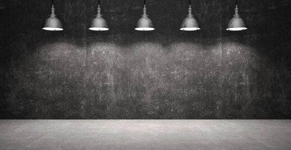 taş duvarlı rustik emty oda - İllüstrasyon