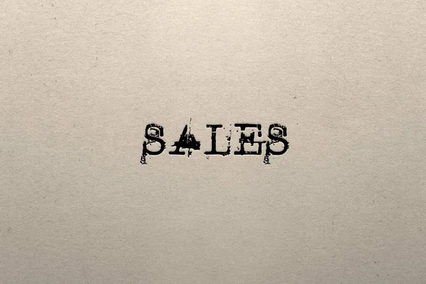 vintage font SALE on natural paper - Illustration