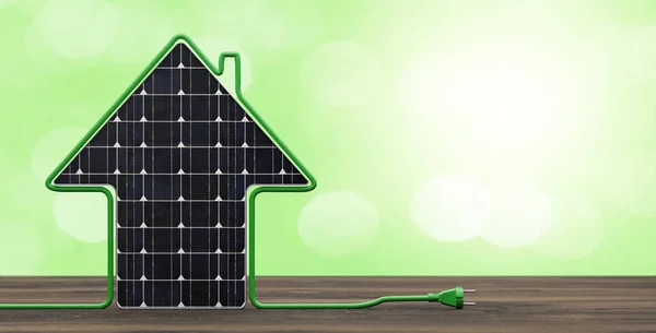 Fotovoltaïsche Power Plug Illustratie — Stockfoto