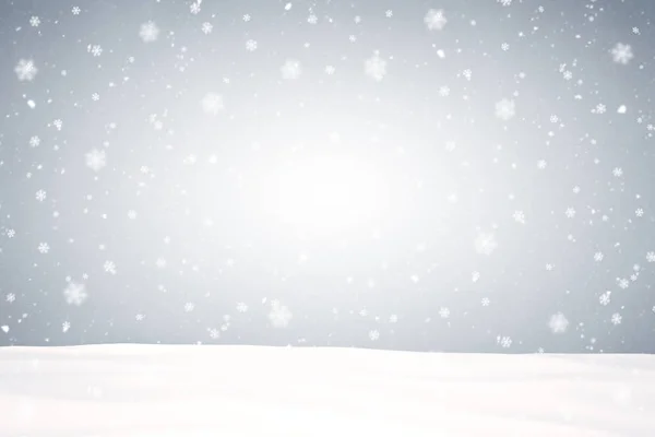 Veselé Vánoce Sněhovými Vločkami Ilustrace — Stock fotografie