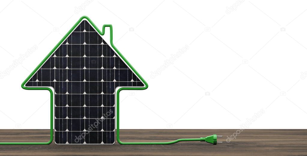Photovoltaics Power Plug Illustration