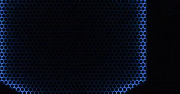 Цветовой Свет Шестиугольника Перед Фоном Виде Анимации — стоковое видео