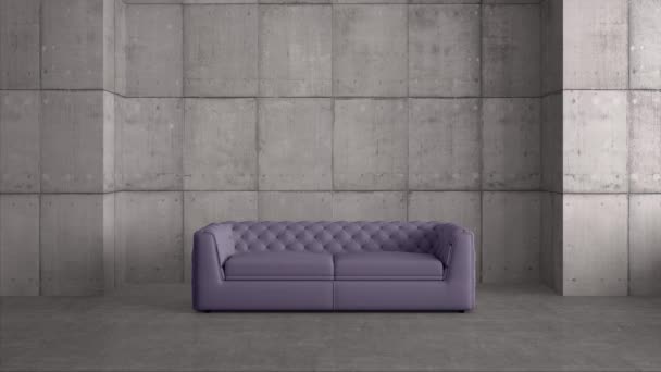 modern nappaliban több színes kanapé és alfa maszk, mint 3D renderelés