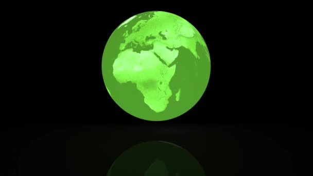 globe terrestre rotatif abstrait comme rendu 3d 