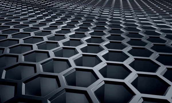 abstract hexagon pattern as background - 3D Illustration