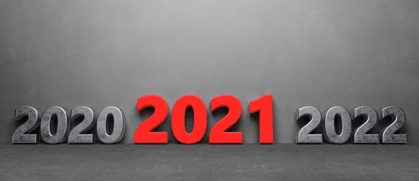 Abstract Happy Year 2021 Symbol Illustration — Stock Photo, Image