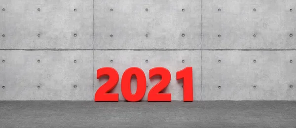 Abstrakt Lycklig Nära 2021 Symbol Illustration — Stockfoto