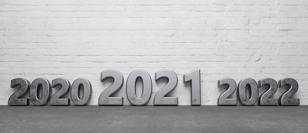 Abstracto Feliz Cerca Del Año 2021 Símbolo Ilustración — Foto de Stock