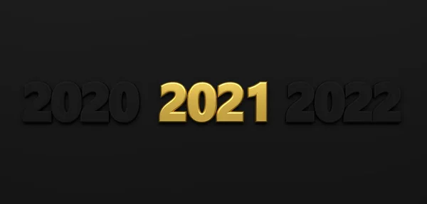 New Year 2021 Numbers Graphic Element Front Background Illustration — 스톡 사진