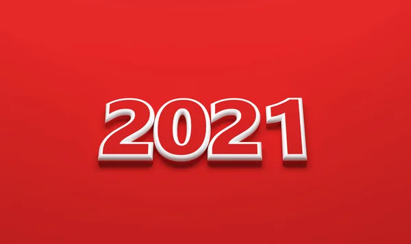 New Year 2021 Numbers Graphic Element Front Background Illustration — Stock Photo, Image