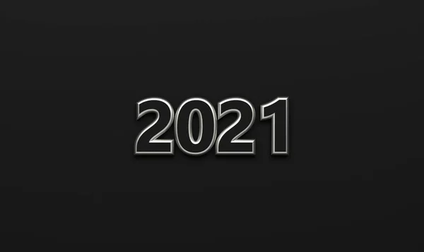 New Year 2021 Numbers Graphic Element Front Background Illustration — Stok Foto