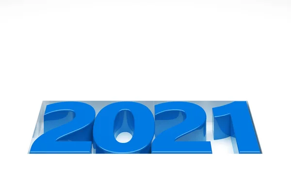 Αριθμούς Νέο Έτος 2021 Γραφικό Στοιχείο Μπροστά Από Παρασκήνιο Εικονογράφηση — Φωτογραφία Αρχείου