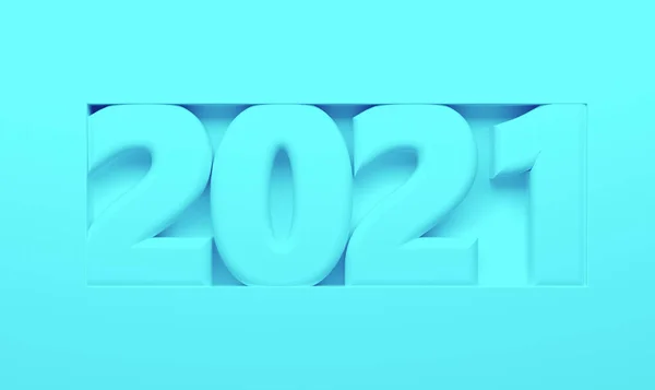Nieuwjaar 2021 Nummers Als Grafisch Element Voor Achtergrond Illustratie — Stockfoto