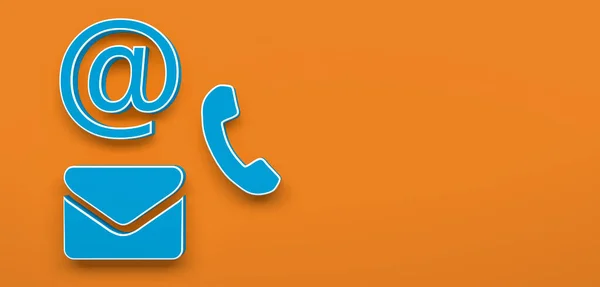 business contact icon symbol for internet as template - 3D Illustration