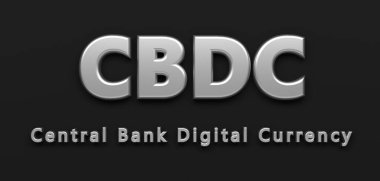 Merkez Bankası dijital para birimi CBDC 'nin sembolü - 3D İllüstrasyon