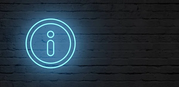 Geschäftskontaktsymbol Für Das Internet Mit Neonlicht Illustration — Stockfoto