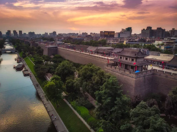 Городские стены Сианя — стоковое фото