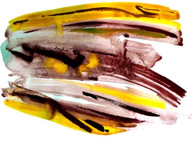 Soyut suluboya ve guaj sıçraması arka plan benzer el çizilmiş boyama. Soyut boyama, duvar kağıtları, posterler, kartlar, davetiyeler, web siteleri için trendy bir arka plan olarak kullanılabilir