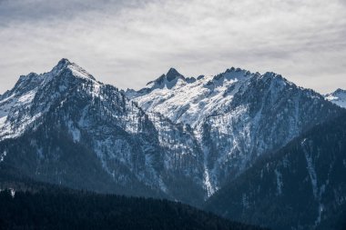 İtalyan Apls dağları panorama. Brenta Dolomites, Güney Rhaetian Alpleri, Trento. İtalya, Europa.