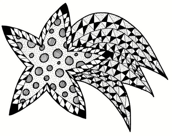 Noel kuyruklu yıldızı siyah beyaz yıldız 