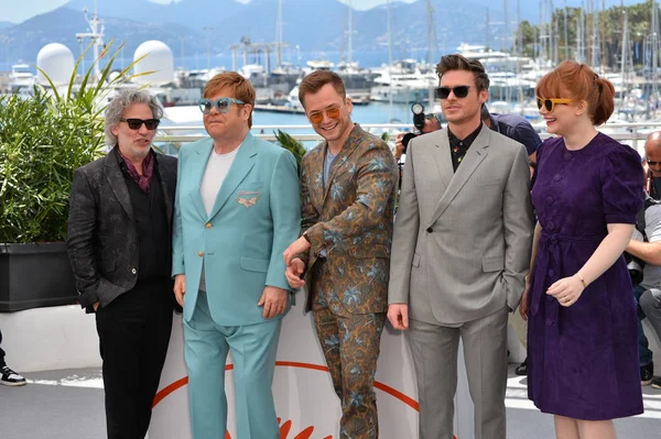 Dexter Fletcher, Elton John, Taron Egerton, Richard Madden & Bryce Dallas Howard — Foto Stock