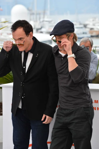 Brad Pitt y Quentin Tarantino — Foto de Stock