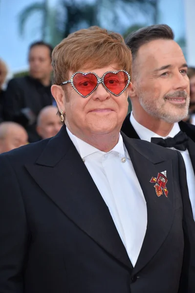 Sir Elton John & David fornecer — Fotografia de Stock