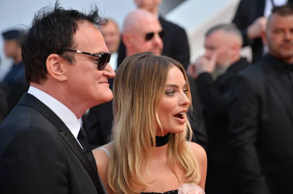 Quentin Tarantino & Margot Robbie — Stock Photo, Image