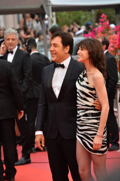 Javier Bardem & Charlotte Gainsbourg — Stok Foto