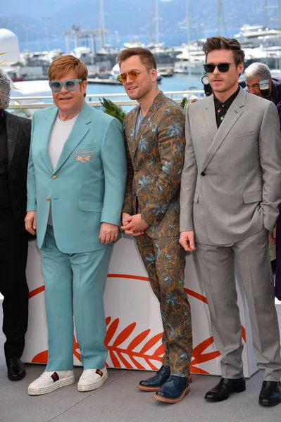 Elton John, Taron Egerton y Richard Madden —  Fotos de Stock