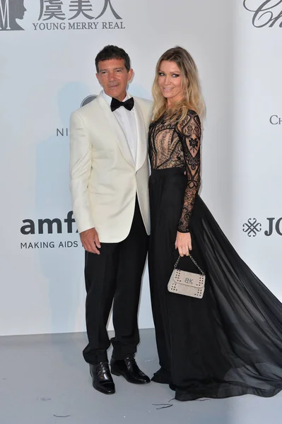 Antonio Banderas & Nicole Kimpel — Foto de Stock