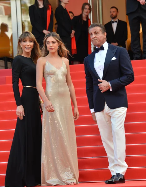 Jennifer Flavin, Sylvester Stallone & Sistine Rose Stallone — Foto de Stock