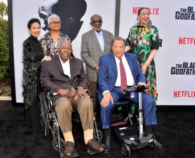 Jacqueline Avant, Billye Aaron, Hank Aaron & Clarence Avant